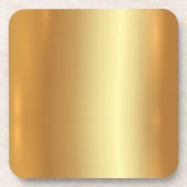 Blindvorlage Ihr benutzerdefiniertes QR-Code-Gold- Getränkeuntersetzer (Vorderseite)