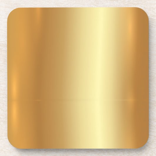 Blindvorlage Ihr benutzerdefiniertes QR-Code-Gold- Getränkeuntersetzer (Vorderseite)
