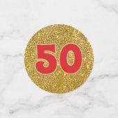 Bling! 50. Klassentreffen Tischkonfetti Konfetti (Klein Vorderseite)