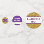Bling! 50. Klassentreffen Tischkonfetti Konfetti (Vorderseiten)