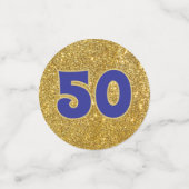Bling! 50. Klassentreffen Tischkonfetti Konfetti (Klein Vorderseite)