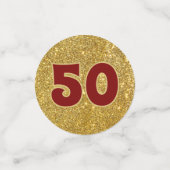 Bling! 50. Klassentreffen Tischkonfetti Konfetti (Klein Vorderseite)