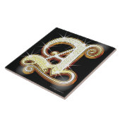 Bling Alphabet A Fliese (Seite)