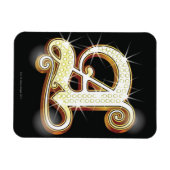 Bling alphabet A Magnet (Horizontal)