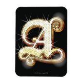 Bling alphabet A Magnet (Vertikal)