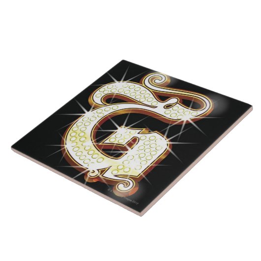 Bling Alphabet G Fliese (Seite)