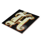 Bling Alphabet H Fliese (Seite)