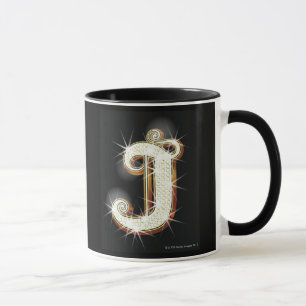 Bling Alphabet J Tasse