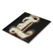 Bling Alphabet L Fliese (Seite)