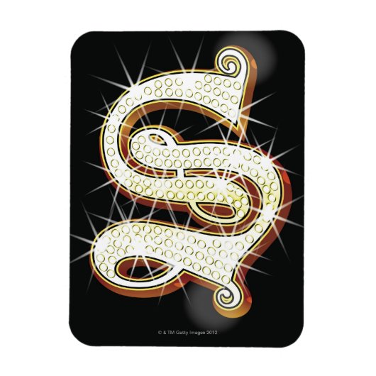 Bling alphabet S Magnet (Vertikal)