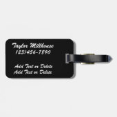 Bling Alphabet Tags - SRF Gepäckanhänger (Rückseite horizontal)