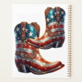 Bling American Flag Cowboy Boots Planer (Rückseite)