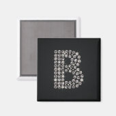 Bling - B Magnet (Vorderseite/Rückseite)
