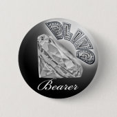 BLING Bearer Wedding Button (Vorderseite)