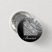 BLING Bearer Wedding Button (Vorne & Hinten)