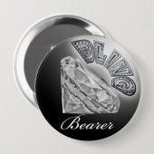 BLING Bearer Wedding Button (Vorne & Hinten)