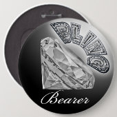 BLING Bearer Wedding Button (Vorne & Hinten)