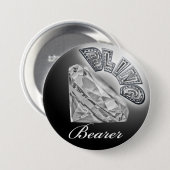 BLING Bearer Wedding Button (Vorne & Hinten)