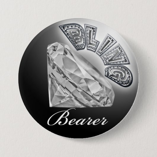BLING Bearer Wedding Button (Vorderseite)