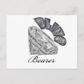 Bling Bearer Wedding Postkarte (Vorderseite)
