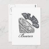 Bling Bearer Wedding Postkarte (Vorne/Hinten)