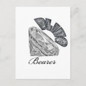 Bling Bearer Wedding Postkarte (Vorderseite)