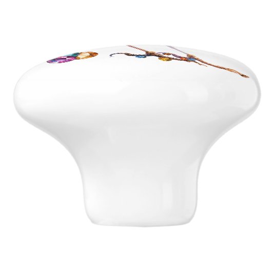 Bling Birds Theme Keramikknauf (Seitenansicht)