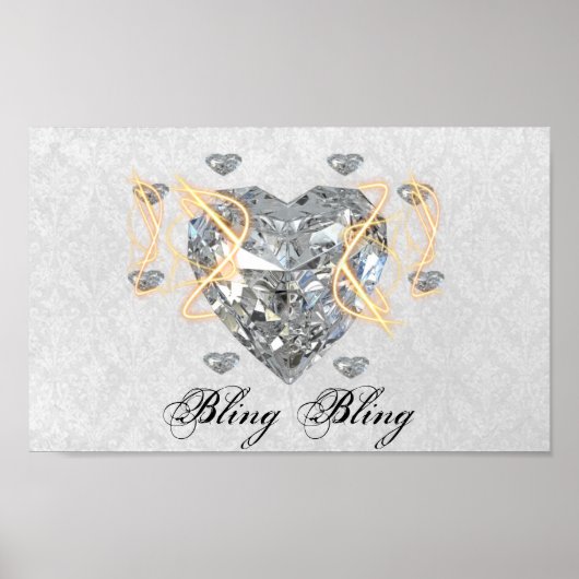 Bling Bling Diamond Poster (Vorne)
