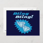Bling Bling Postkarte (Vorne/Hinten)