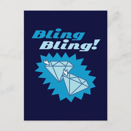 Bling Bling Postkarte (Vorderseite)