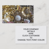 bling bling Schmucksammlung Visitenkarte (Vorne/Hinten)