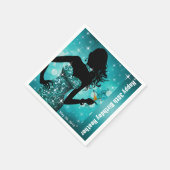 Bling Bombshell Sparkle Birthday Party | Aquamarin Serviette (Ecke)