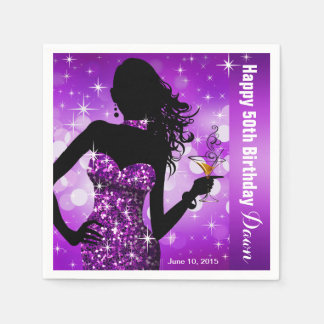 Bling Bombshell Sparkle Birthday Party | LILA Serviette