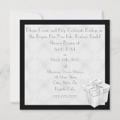 BLING BRIDAL Dusche Einladung (Rückseite)