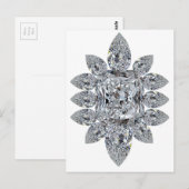 Bling Brooch Postkarte (Vorne/Hinten)