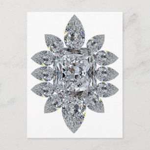 Bling Brooch Postkarte