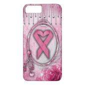 Bling Brustkrebs-Bewusstseinsfall Case-Mate iPhone Hülle (Rückseite)