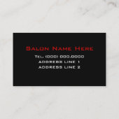 Bling Business Cards für Make-up Artists Visitenkarte (Rückseite)