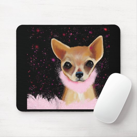 Bling Chihuahua Mousepad (Mit Mouse)
