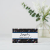 Bling Diamant blaues E300 Visitenkarte (Stehend Vorderseite)