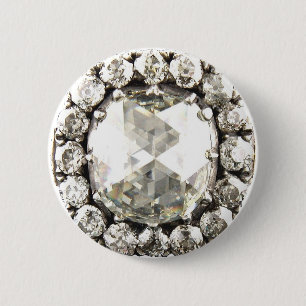 Bling Diamant-diamante de imitación-Vintager Button