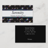 Bling Diamond Lila und Blue E1900 Visitenkarte (Vorne/Hinten)