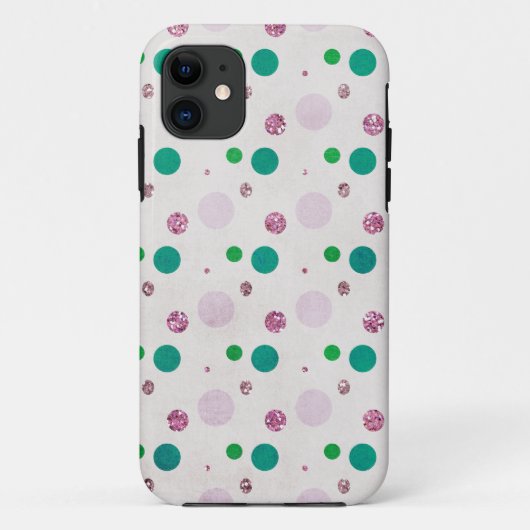 Bling Dots Case-Mate iPhone Hülle (Rückseite)