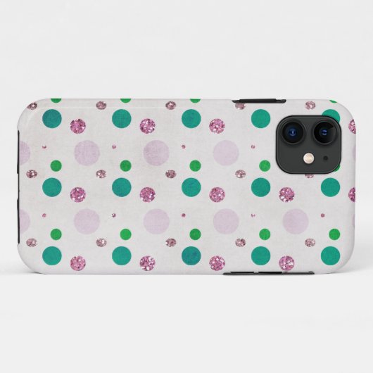 Bling Dots Case-Mate iPhone Hülle (Rückseite (Horizontal))