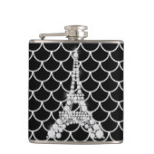 Bling Eiffel Tower Flachmann (Vorderseite)