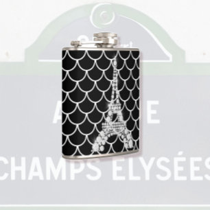 Bling Eiffel Tower Flachmann
