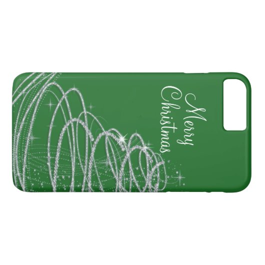 Bling fröhlicher Weihnachtsbaum Case-Mate iPhone Hülle (Rückseite (Horizontal))