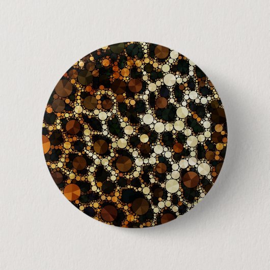 Bling Gepard-Druck Button (Vorderseite)