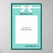 Bling & Glam Fabulous Brautparty Foto Stand Poster (Vorne)