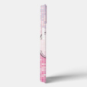 Bling Glitzer Girly Pink Glitz Monogram IPAD Case (Rückseite / Rechts)